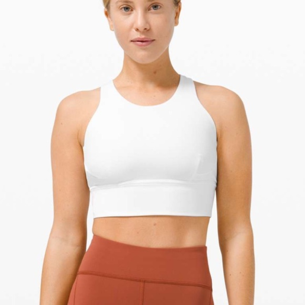 Lululemon Wunder Train Long-Line Bra *Medium Support, C/D Cups
White